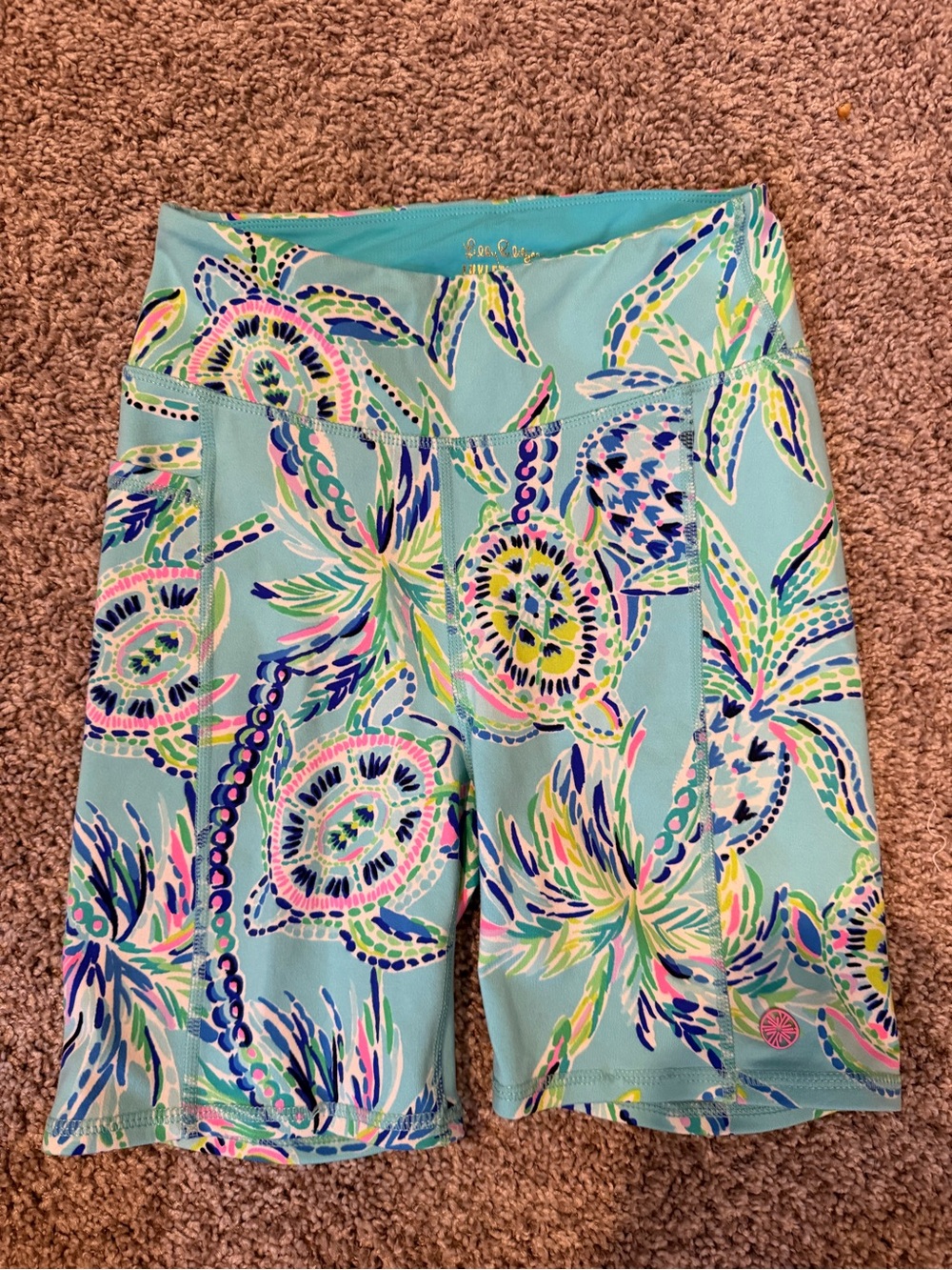 Lilly Pulitzer Weekender Shorts Bike Shorts XS Bermuda Blue